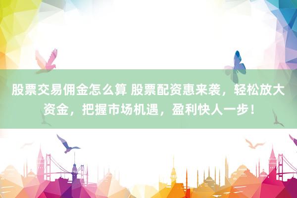 股票交易傭金怎么算 股票配資惠來襲，輕松放大資金，把握市場機遇，盈利快人一步！